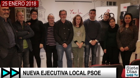 NUEVA EJECUTIVA LOCAL PSOE – 25 ENERO 2018