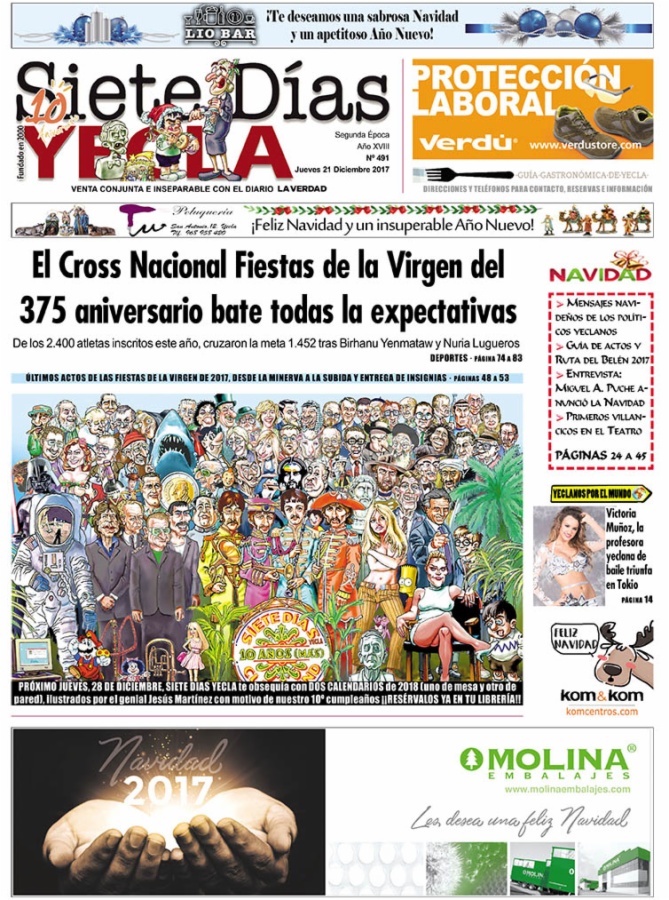 SIETE DÍAS YECLA – Edición nº 491 – Jueves 21 de diciembre de 2017