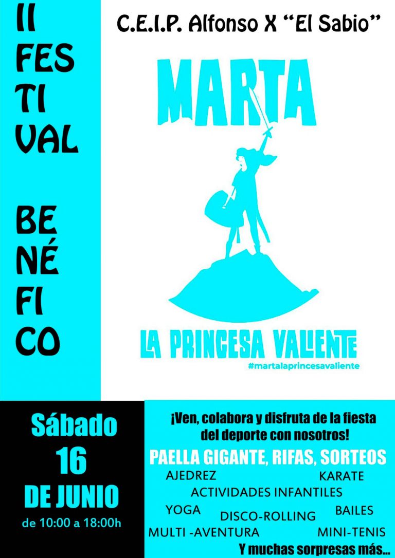 El II Festival Benéfico del ‘Alfonso X’ estará dedicado este año a Marta Bautista