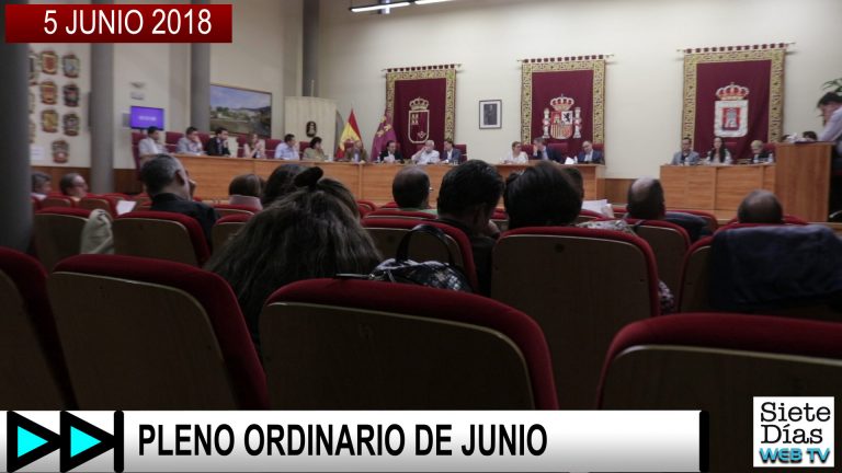 PLENO ORDINARIO DE JUNIO – 5 MAYO 2018