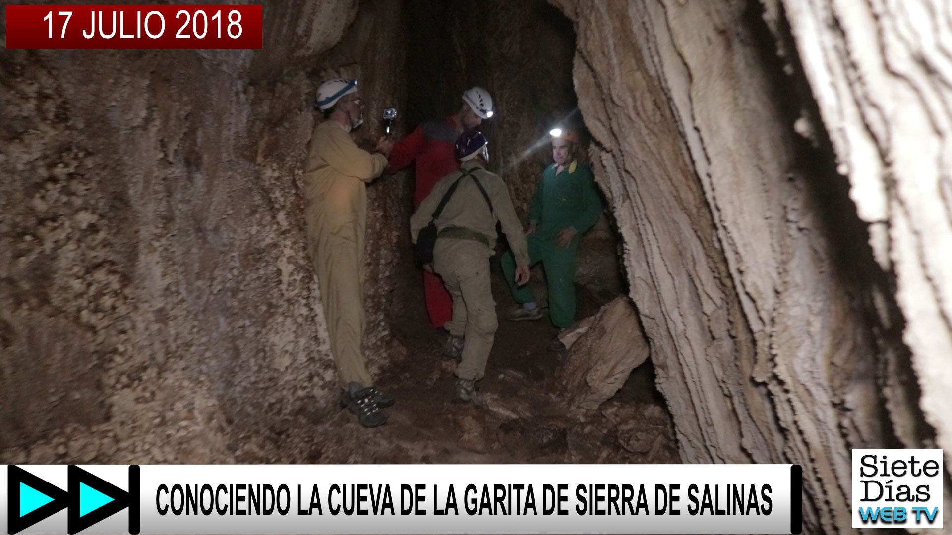 CONOCIENDO LA CUEVA DE LA GARITA DE SIERRA DE SALINAS – 17 JULIO 2018