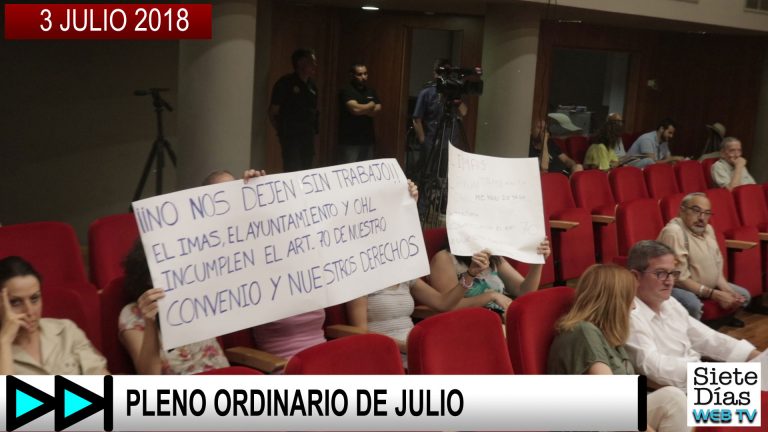 PLENO ORDINARIO DE JULIO – 3 JULIO 2018