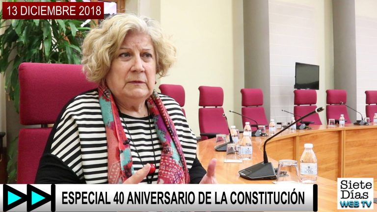 ESPECIAL 40 ANIVERSARIO DE LA CONSTITUCIÓN, Mª CRISTINA SORIANO – 13 DICIEMBRE 2018