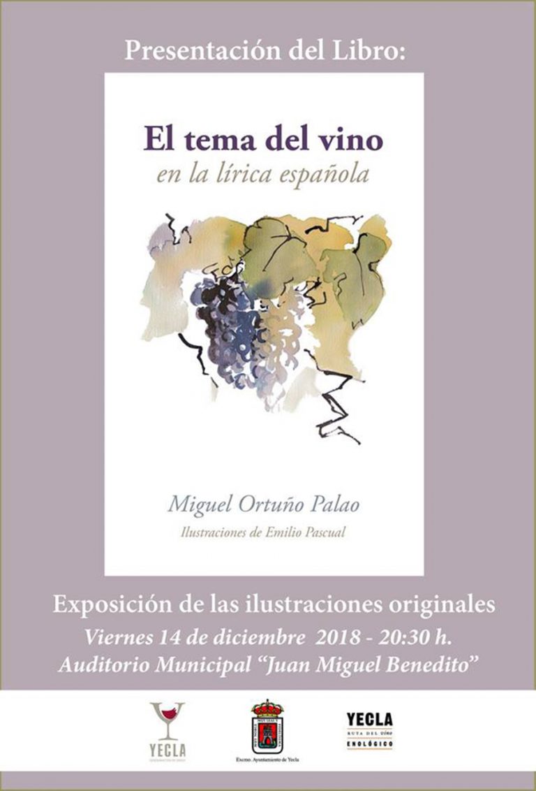 Miguel Ortuño presenta su libro sobre el vino en la lírica española