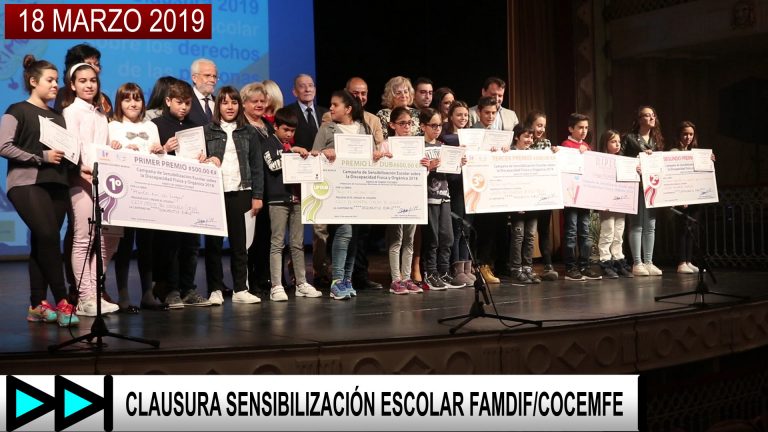 CLAUSURA SENSIBILIZACIÓN ESCOLAR FAMDIF/COCEMFE – 18 MARZO 2019