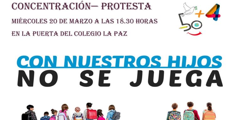 La comunidad escolar de ‘La Paz’ se moviliza contra la sala de apuestas