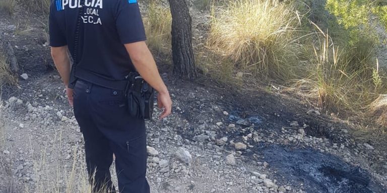 Detenido un joven de Yecla por un presunto delito de incendio forestal