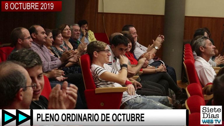 PLENO ORDINARIO DE OCTUBRE – 8 OCTUBRE 2019