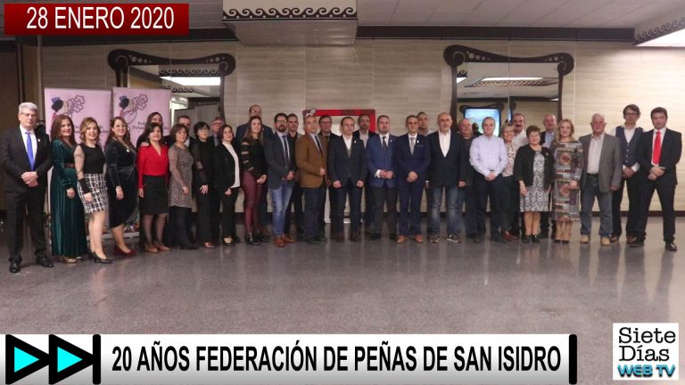 WEB TV – 20 AÑOS FEDERACIÓN DE PEÑAS DE SAN ISIDRO – 28 ENERO 2020