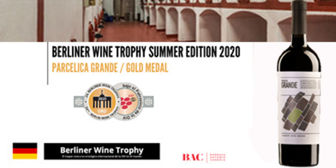 Medalla de oro para el vino Parcelica Grande en Berliner Wine Trophy 2020