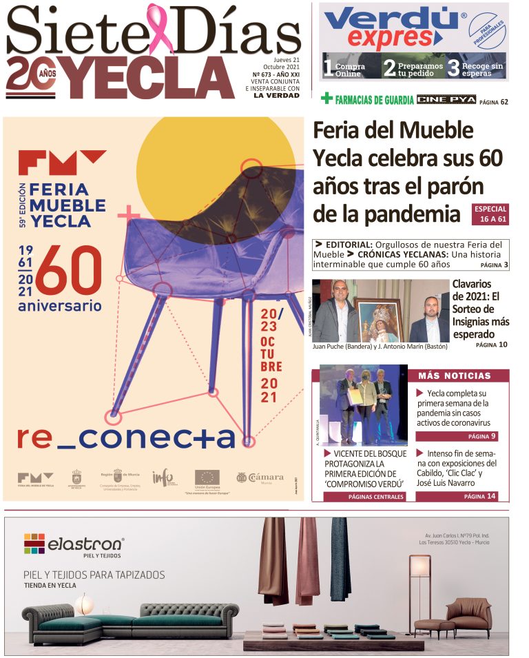 SIETE DÍAS YECLA – Edición nº 673 – Jueves 21 de octubre de 2021