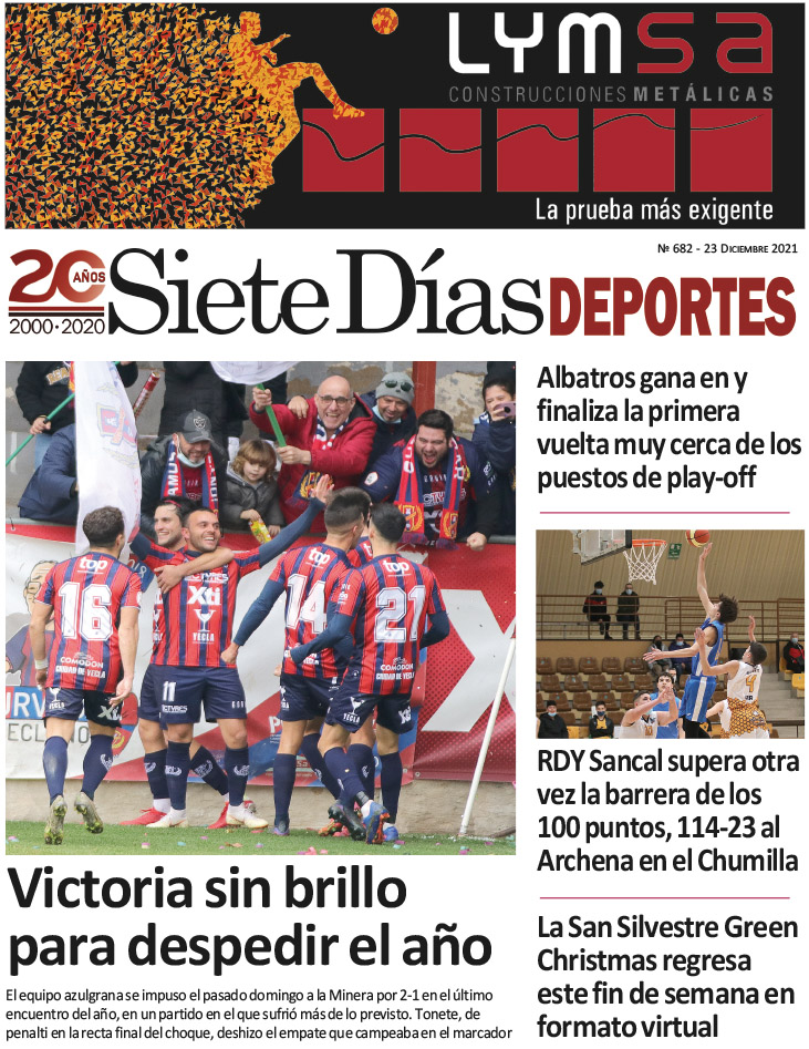 Deportes SIETE DÍAS YECLA – Edición nº 682 – Jueves 23 de diciembre de 2021