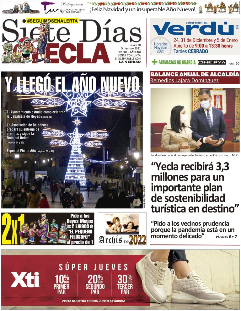 SIETE DÍAS YECLA – Edición nº 683 – Jueves 30 de diciembre de 2021