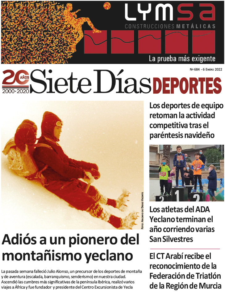 Deportes SIETE DÍAS YECLA – Edición nº 684 – Jueves 6 de enero de 2022