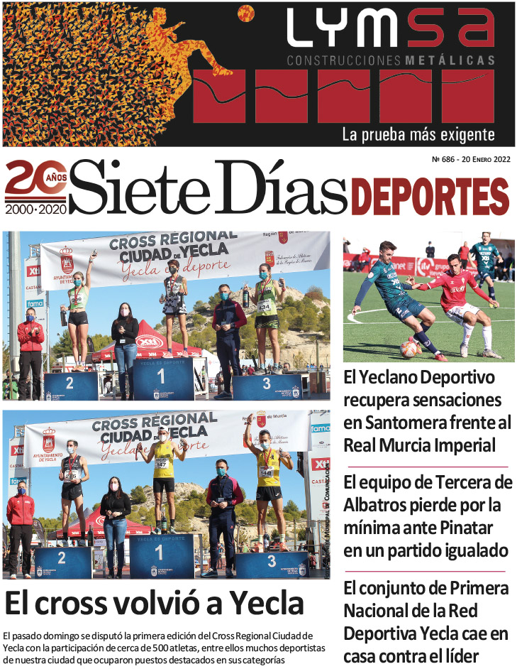 Deportes SIETE DÍAS YECLA – Edición nº 686 – Jueves 20 de enero de 2022