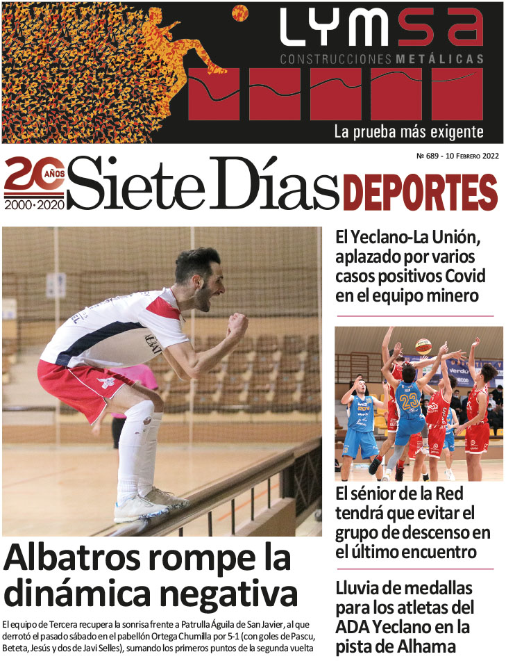 Deportes SIETE DÍAS YECLA – Edición nº 689 – Jueves 10 de febrero de 2022