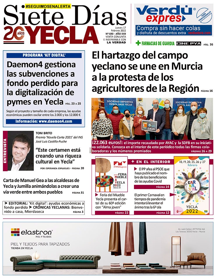 SIETE DÍAS YECLA – Edición nº 690 – Jueves 17 de febrero de 2022