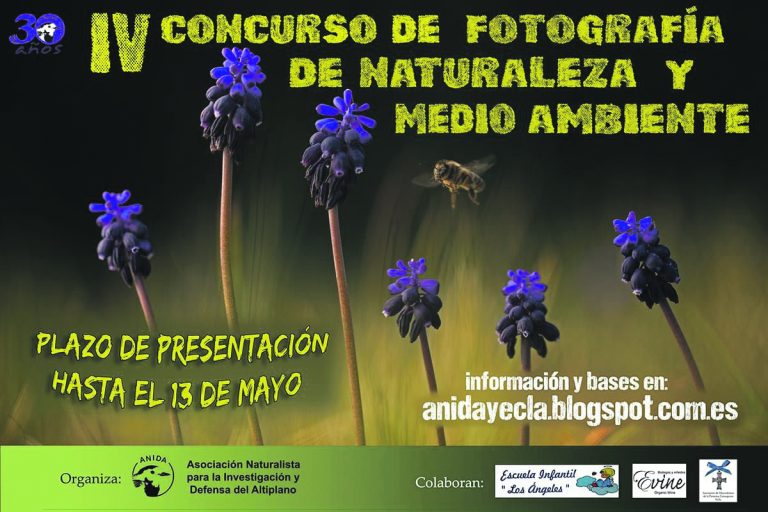 ANIDA ORGANIZA SU IV CONCURSO FOTOGRÁFICO DE MEDIO AMBIENTE Y DE NATURALEZA