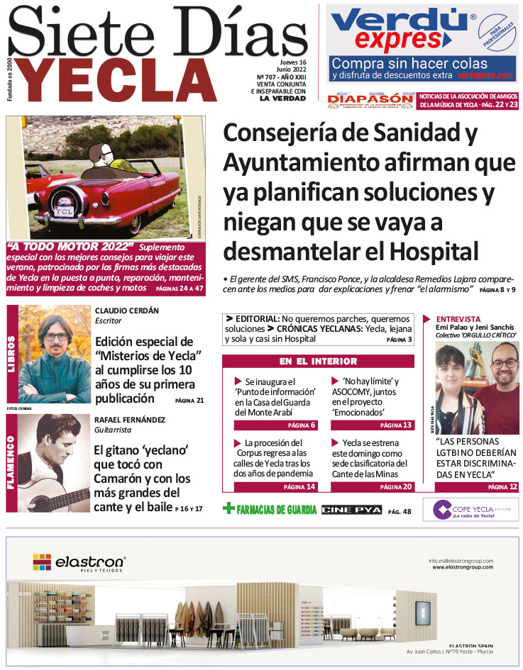 SIETE DÍAS YECLA – Edición 707 – Jueves 16 de junio de 2022