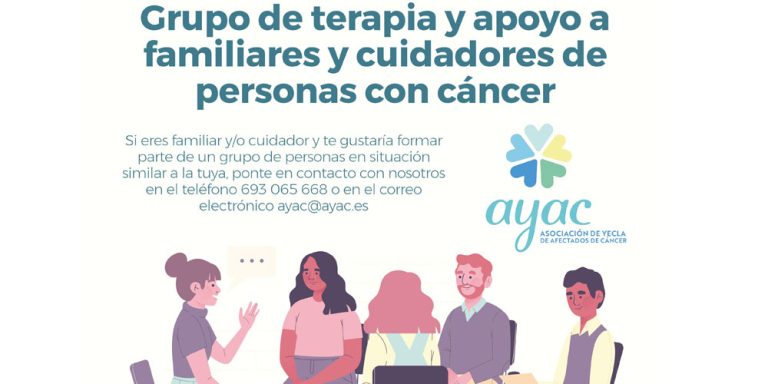 AYAC CREA UN GRUPO DE TERAPIA ENFOCADO A LOS FAMILIARES Y CUIDADORES DE ENFERMOS DE CÁNCER