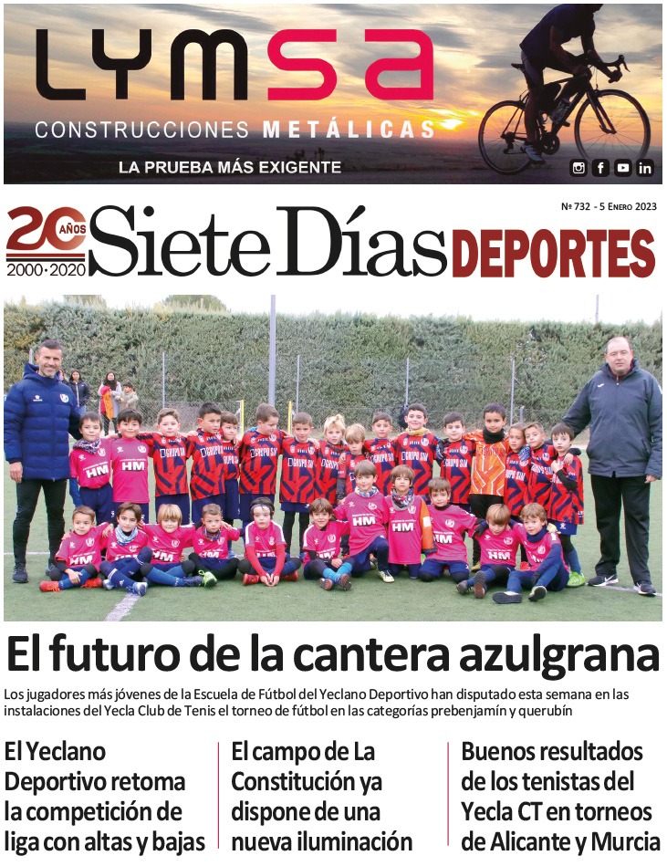 DEPORTES SIETE DÍAS YECLA – Edición 732 – Jueves 5 de enero de 2023