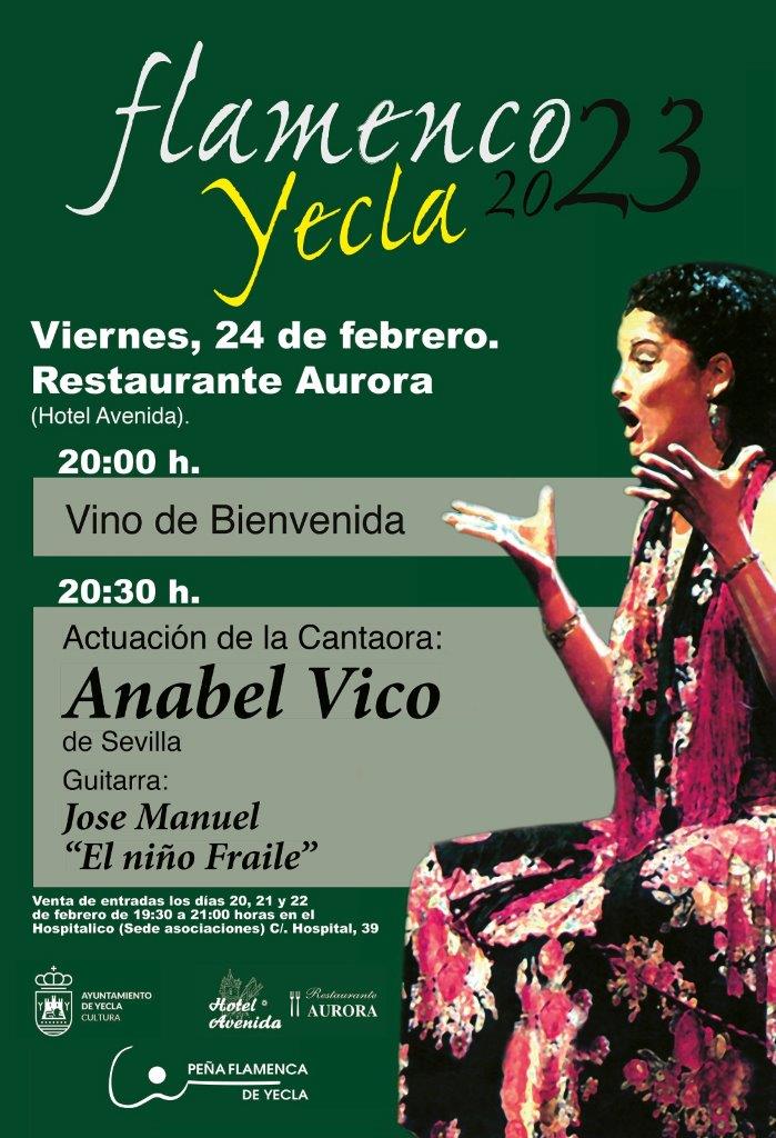 LA PEÑA FLAMENCA INICIA EL AÑO CON LA ACTUACIÓN DE ANABEL VICO