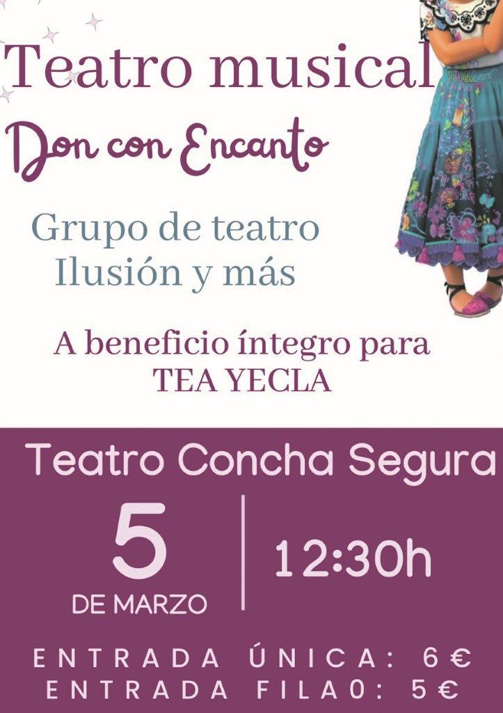 EL GRUPO DE TEATRO ‘ILUSIÓN Y MÁS’ REPRESENTARÁ SU PRIMER MUSICAL A BENEFICIO DE LA ASOCIACIÓN TEA YECLA