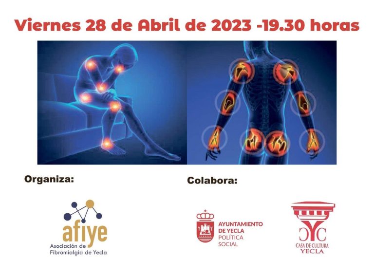 AFIYE ORGANIZA LA CHARLA “FIBROMIALGIA HOY” EL PRÓXIMO VIERNES