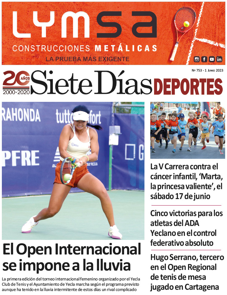 DEPORTES SIETE DÍAS YECLA – Edición 753 – Jueves 1 de junio de 2023