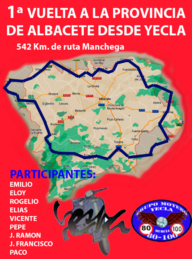 LA RUTA MOTERA MÁS YECLANA