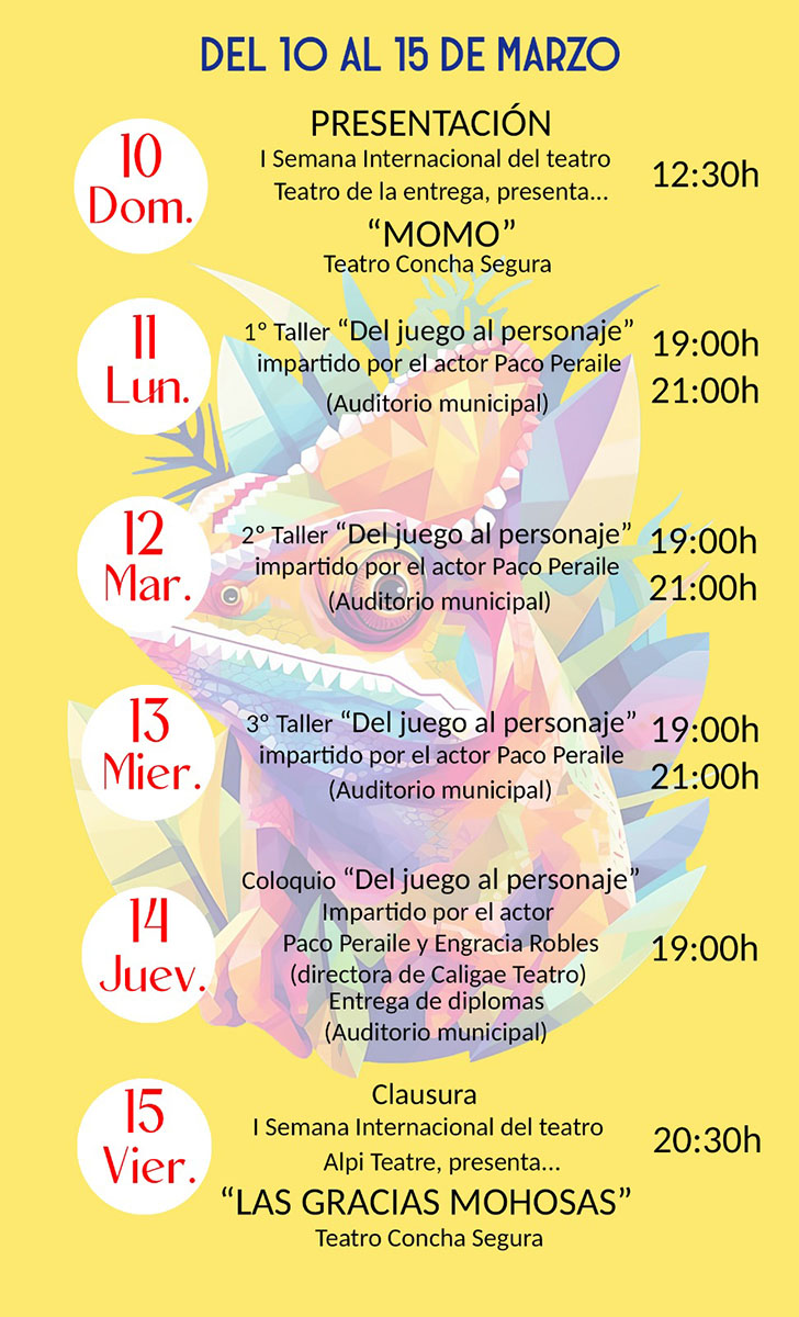 CONTINÚA LA I SEMANA INTERNACIONAL DEL TEATRO