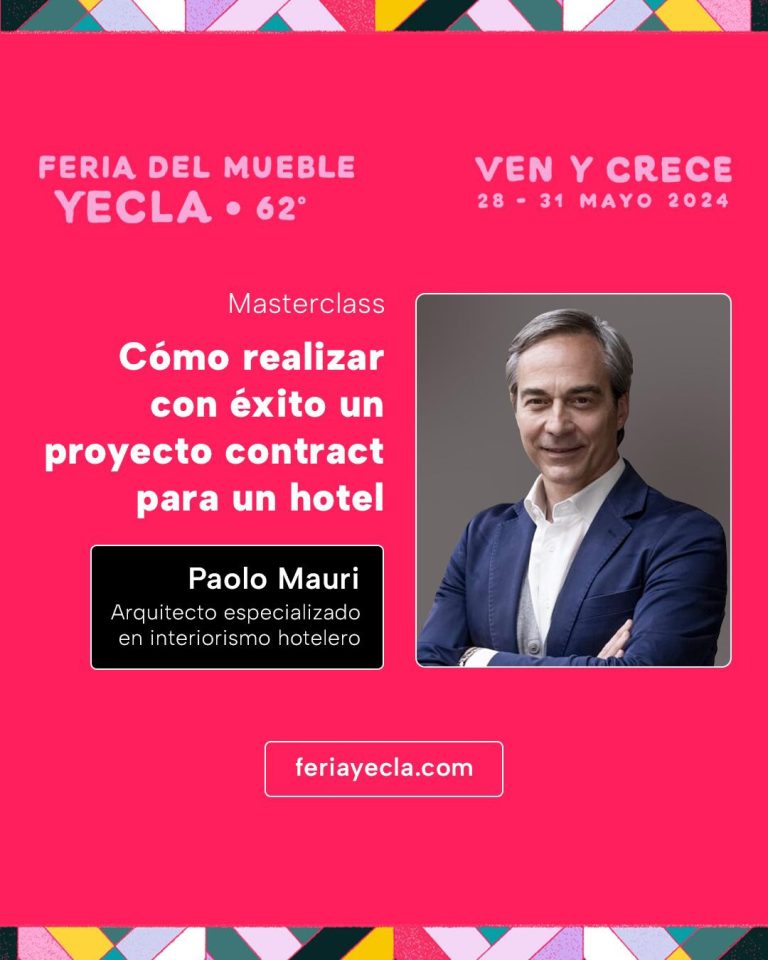 MASTER CLASS DE PAOLO MAURI EN FERIA DEL MUEBLE YECLA