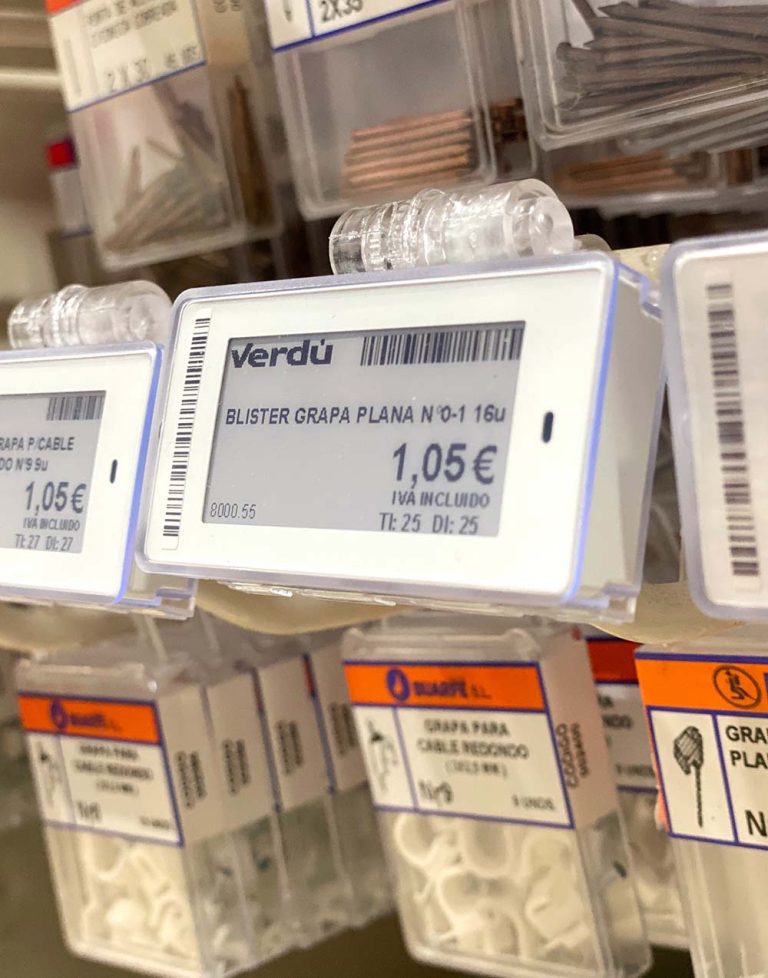 VERDÚ DA UN PASO IMPORTANTE EN SU DIGITALIZACIÓN INCORPORANDO NUEVAS ETIQUETAS DE PRECIOS