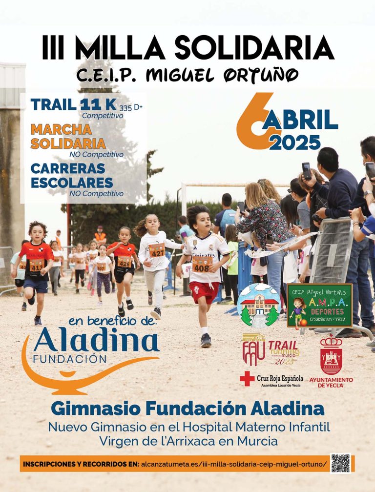 El colegio ‘Miguel Ortuño’ celebra  su III Milla Solidaria