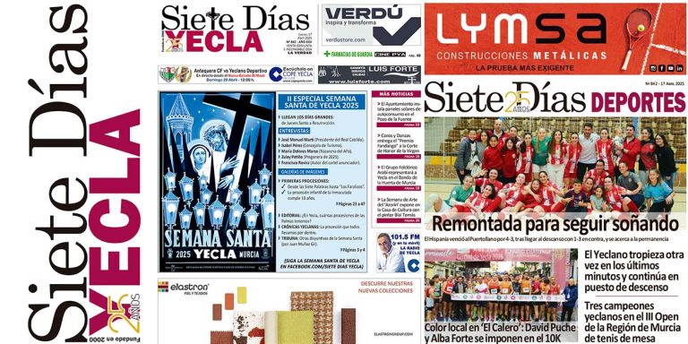 PORTADAS JUEVES 17 DE ABRIL DE 2025 – EDICIÓN 842