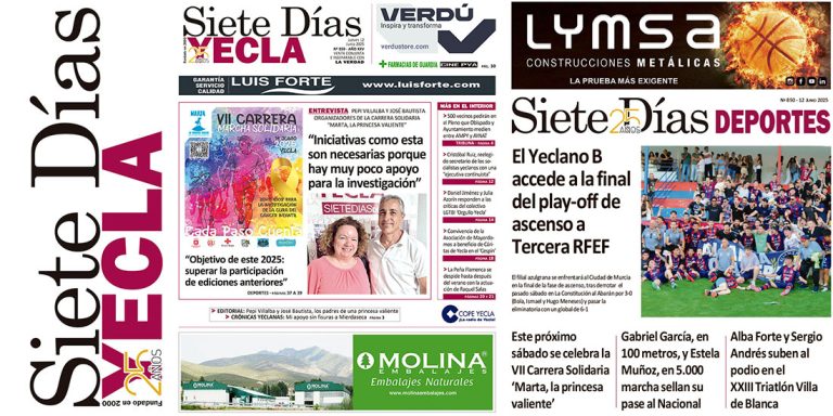 PORTADAS JUEVES 12 DE JUNIO DE 2025 – EDICIÓN 850
