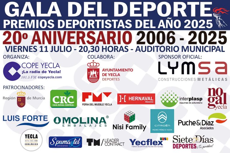 Dos décadas de los Premios Deportistas del año de COPE YECLA