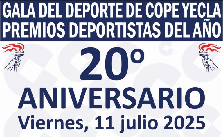 RESUMEN DEL 20º ANIVERSARIO DE LA GALA DEL DEPORTE DE COPE YECLA – PREMIOS DEPORTISTAS DEL AÑO 2025