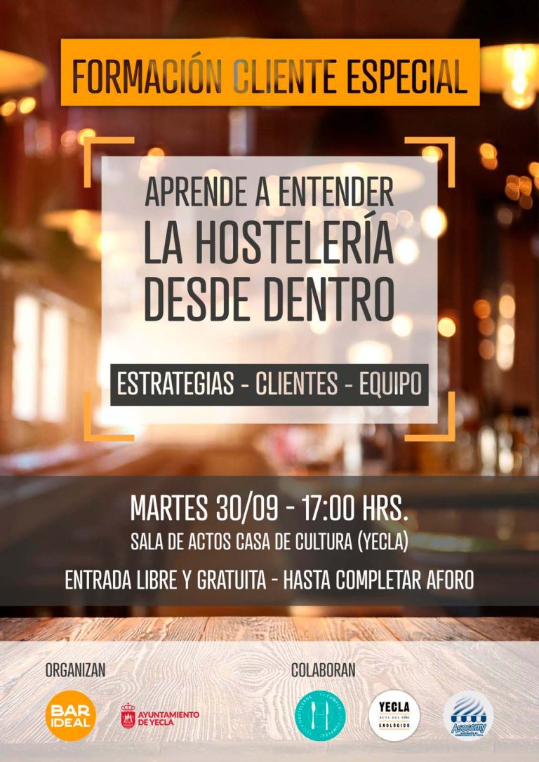 Curso gratuito de formación para los profesionales de la hostelería