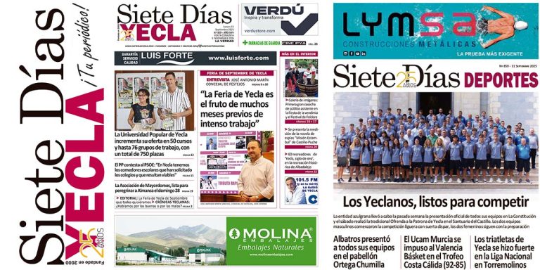 PORTADAS JUEVES 11 DE SEPTIEMBRE DE 2025 – EDICIÓN 859