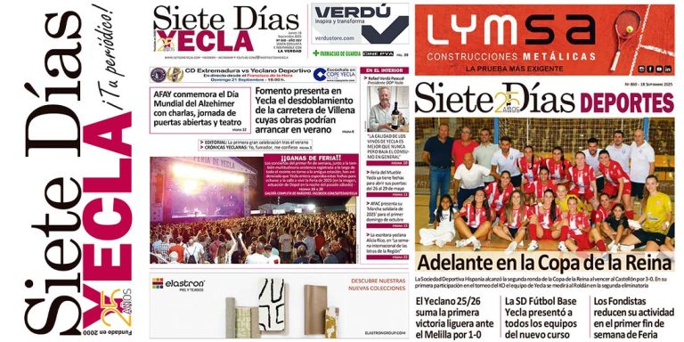 PORTADAS JUEVES 18 DE SEPTIEMBRE DE 2025 – EDICIÓN 860