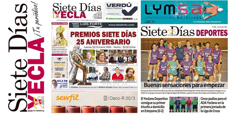 PORTADAS JUEVES 23 DE OCTUBRE DE 2025 – EDICIÓN 865