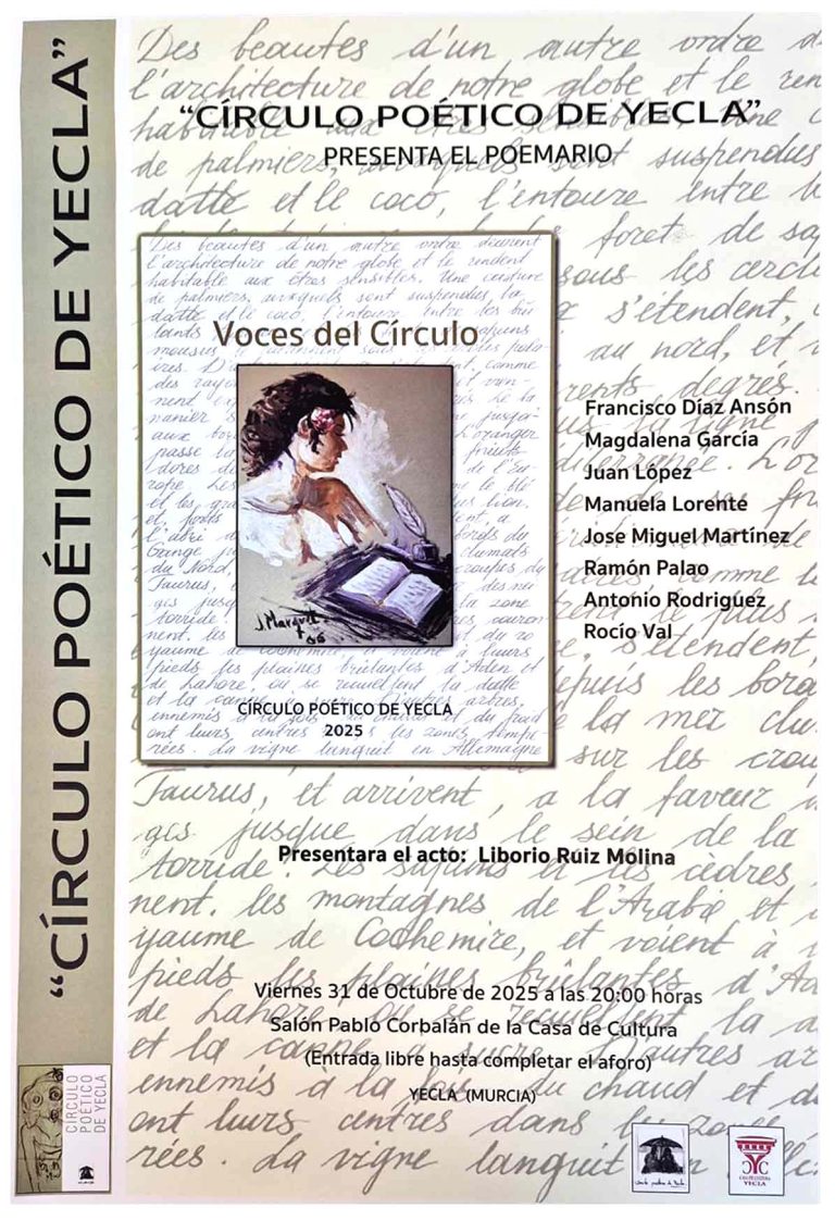 El Círculo Poético presenta su poemario “Voces del Círculo”
