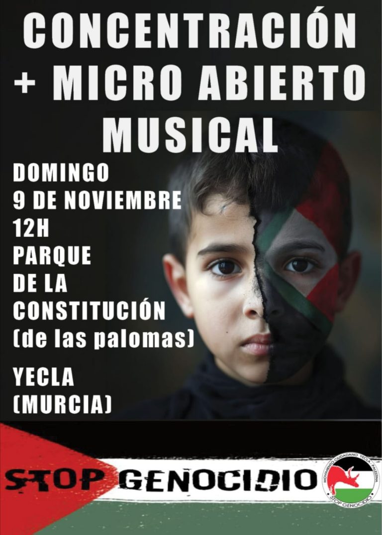 ‘Yecla con Palestina’ sale de nuevo a la calle este domingo