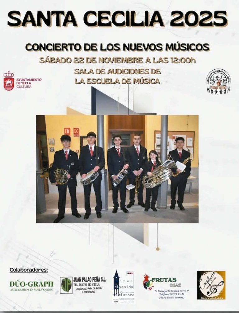 Concierto de los nuevos músicos y desfile en honor a Santa Cecilia