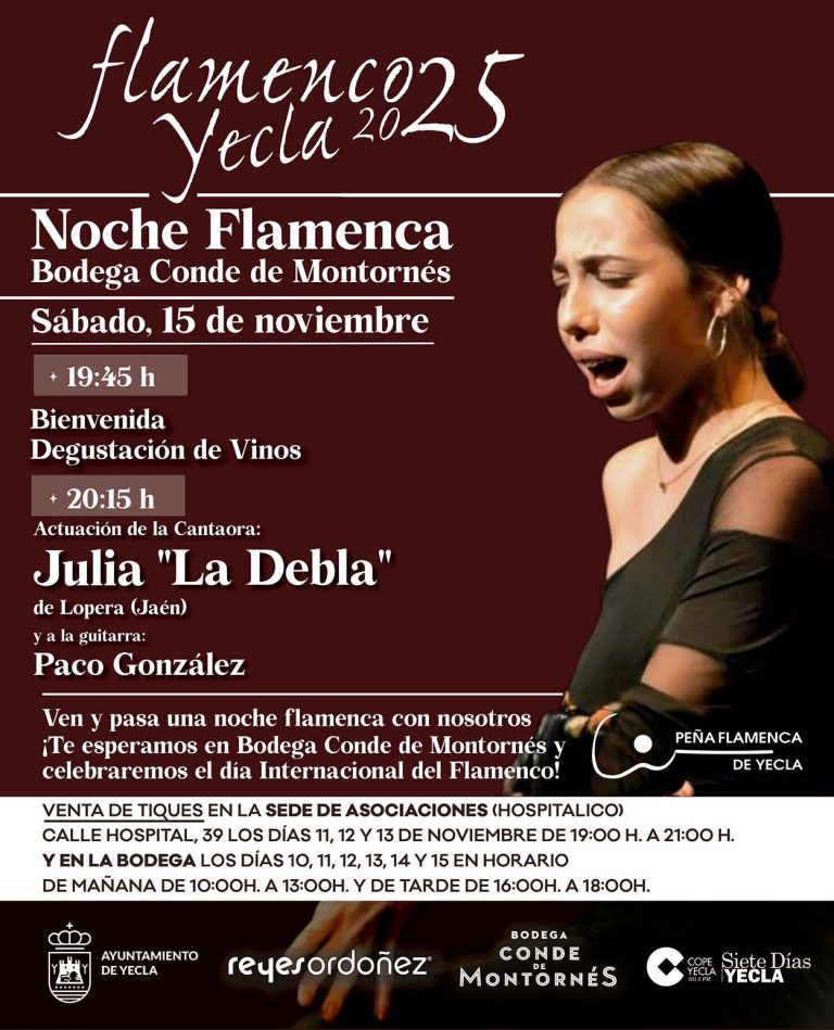 Julia ‘La Debla’ actuará en Yecla