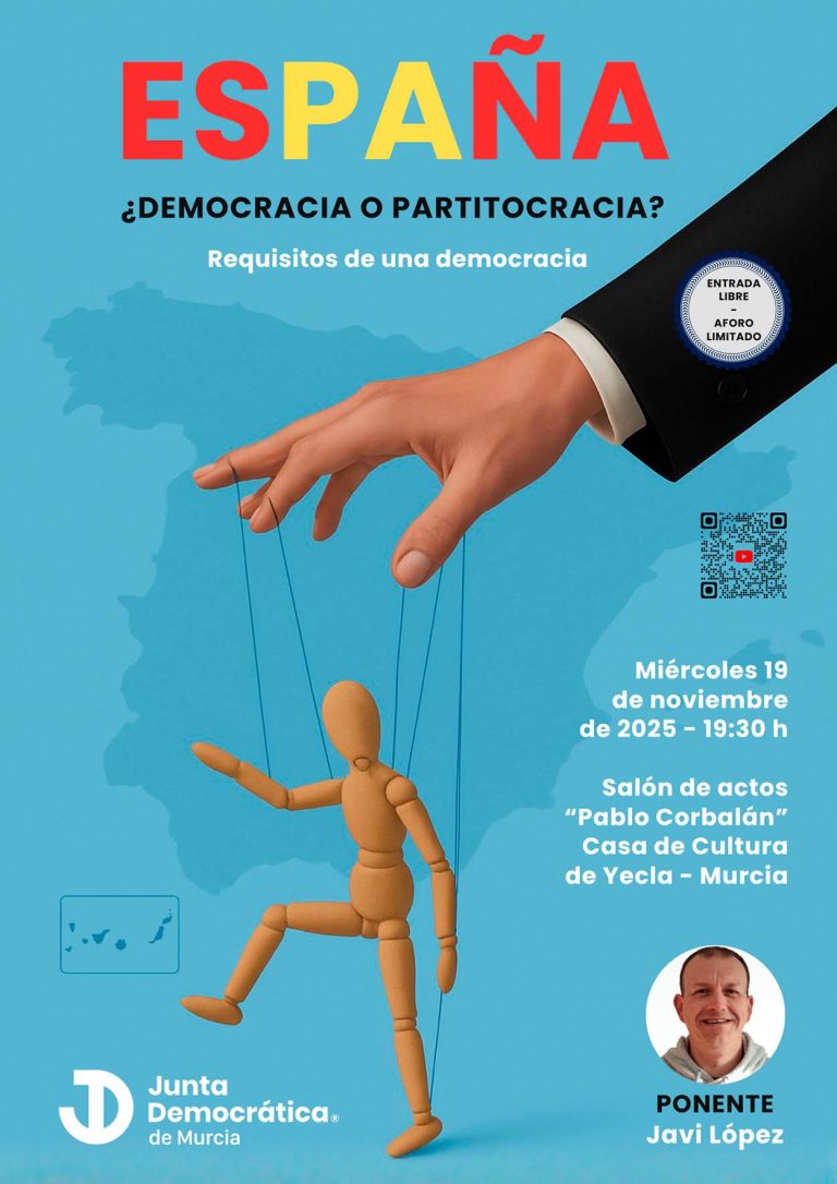 Javier López ofrece la charla “¿Democracia o partitocracia?”
