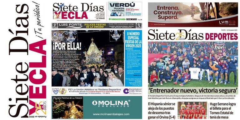 PORTADAS JUEVES 11 DE DICIEMBRE DE 2025 – EDICIÓN 872