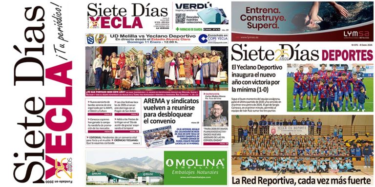 PORTADAS JUEVES 8 DE ENERO DE 2026 – EDICIÓN 876