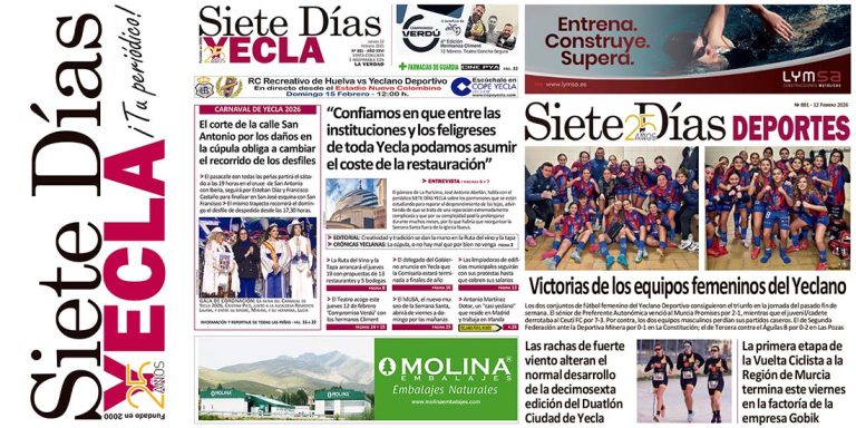PORTADAS JUEVES 12 DE FEBRERO DE 2026 – EDICIÓN 881